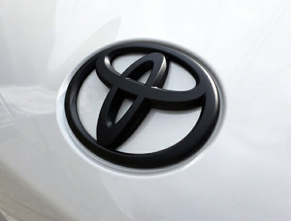 グラージオトヨタマーク RAV4 AXAH50 ハイブリッド車 ソリッドカラーエンブレム リアTマーク マットブラック|オートパーツ ダイレクト