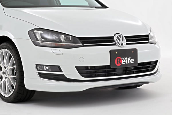 ガレージベリー VW GOLF ゴルフ 7 TSI フロントリップスポイラー (ウレタン製) フロントスプリッター (カーボン製)付【個人宅発送不可】