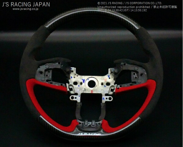 ジェイズレーシング シビック FK7 前期/後期 スポーツステアリング カーボン/アルカンターラ