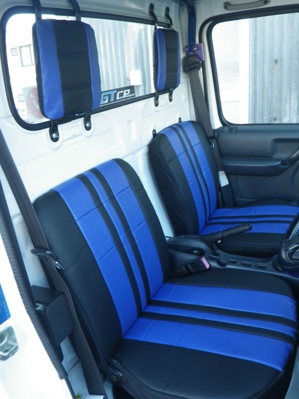 GTカープロデュース サンバートラック S201J/S211J H23/11以降 ヘッドレスト高さ170mmの車両用 スポーツシートカバー ブラウン