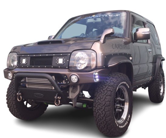 カースタイル ジムニー JB23 CS LEDスポットフロントバンパー 内側オプション LED6発付