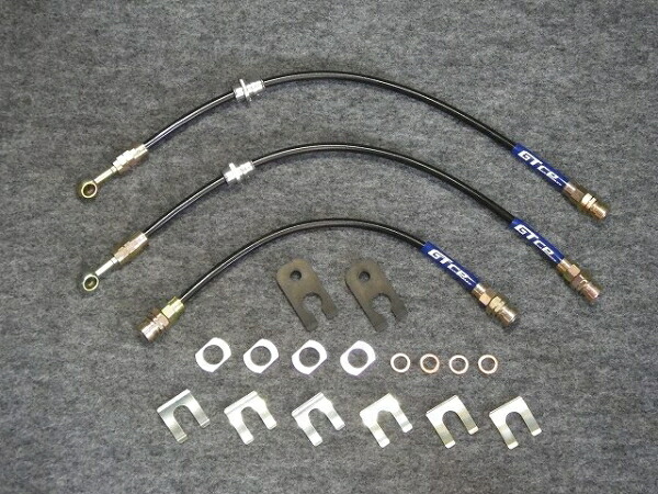 GTカープロデュース スクラムトラック DG16T ステンメッシュブレーキホース 1台分3本セット リアのみ50mmロング 24,583円
