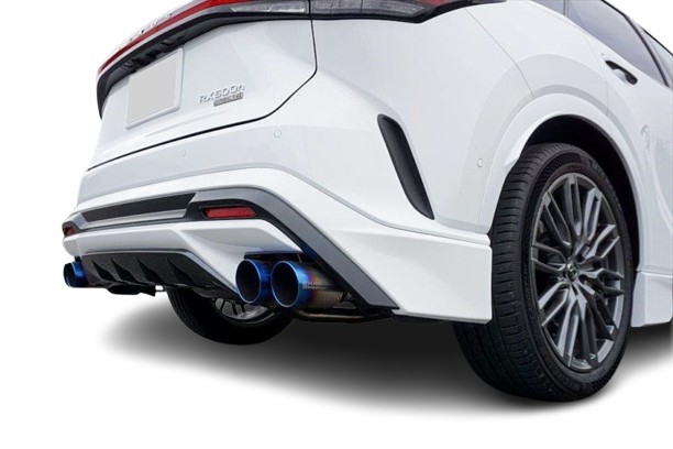 エクスアート レクサス RX350 TALA15/10 TRD製リアディフューザー用 EXART ONEマフラー シルキーサウンド 円型Φ101 ステンレステール