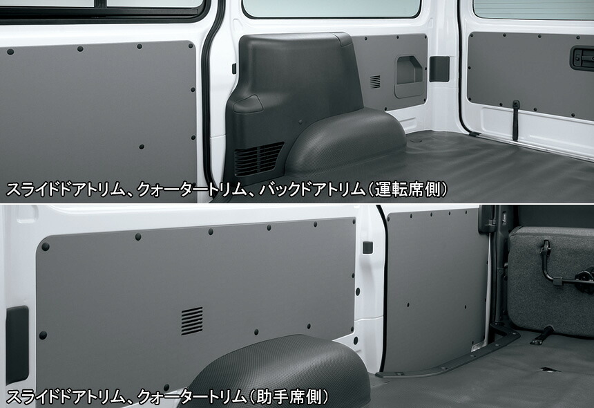 モデリスタ ハイエース 200系 標準ボディ トリムボードセット 5ドア リヤヒーター装着車用