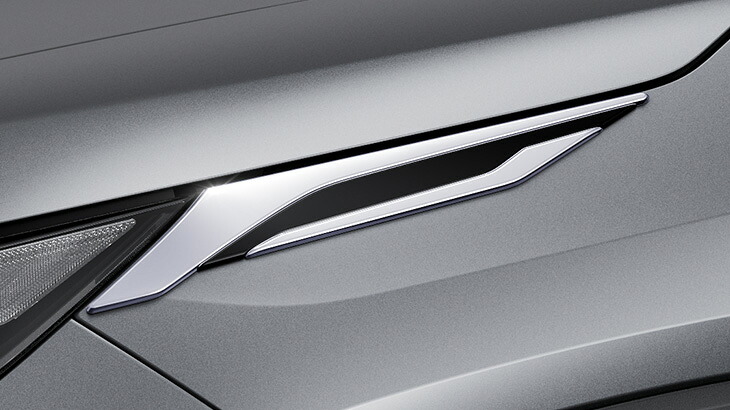 モデリスタRAV4 XA50 ヘッドランプガーニッシュ ブラック&times; メッキ【発送先指定:法人のみ】｜オートパーツ ダイレクト 28,111円