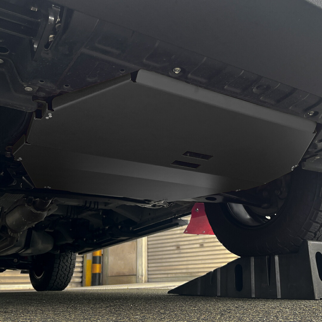 オートフラッグス デリカ D5 後期 (2019/02～) アルミエンジンガード ブラック(発送先指定:自動車関連業者のみ)