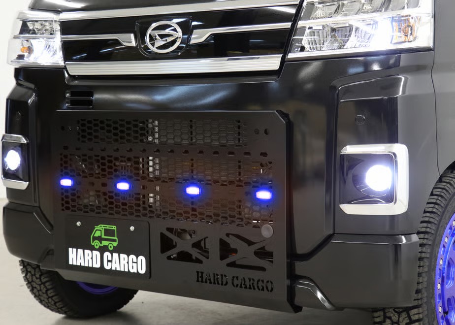ハードカーゴHARD CARGO アトレー S700V/S710V FMC後 LEDスキッドグリル LEDポリスブルー|オートパーツ ダイレクト