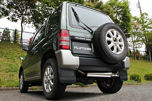 フジツボ フジツボ FUJITSUBO マフラー パワーゲッター POWER Getter パジェロミニ H56A パジェロミニ ターボ 4WD H6.12～H10.10 E-H56A 4A30 90.0φラウンドOストレート