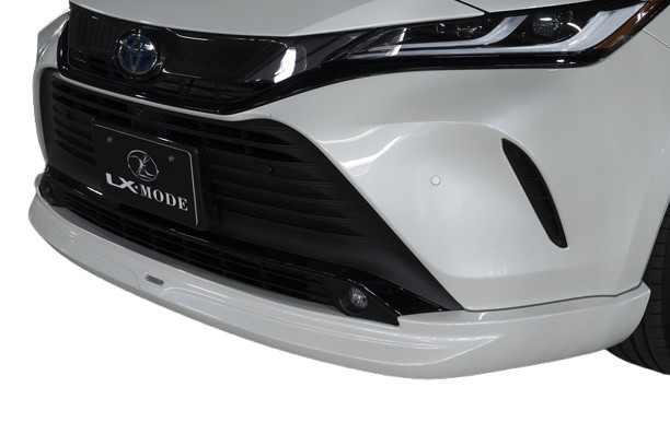 当社塗装品 エルエックスモード ハリアー 80系 LXカラードフロントスポイラー 塗装済 ホワイトパールクリスタルシャイン (070)