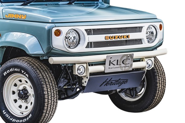 当社塗装品 ケーエルシージムニー JB74W トラディショナルバンパー74 フロント アイボリー (フォグランプステー付)｜オートパーツ ダイレクト