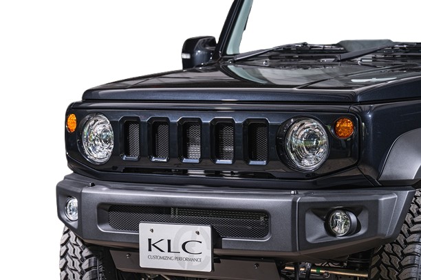 当社塗装品 ケーエルシージムニーシエラ JB74W フェイスグリル マークレス ABS製 未塗装|オートパーツ ダイレクト