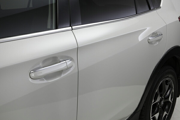 ライツ アウトサイド ドアハンドルカバー 1/2 ハーフタイプ アクア NHP10 TOYOTA車 メッキ