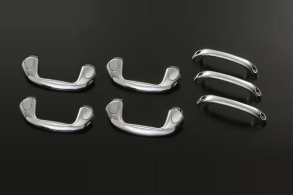 ライツ SUZUKI DA64W エブリイワゴン Aピラー&Bピラーアシストグリップ&ルーフ用アシストグリップ 7Pセット カーボン調(7ピースセット)