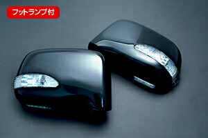ライツLEDウィンカードアミラーカバー交換タイプ フットランプ付 オデッセイRA1～5 / ステップワゴンRF1・2 他 HONDA車 メッキ｜オートパーツ ダイレクト 26,332円