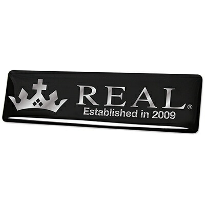 レアル REAL エンブレム ヨコ型 ブラック