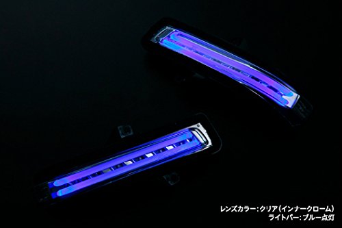 当社塗装品 ライツ 「クリアレンズ/ブルー」LEDウインカーミラーレンズキット -DA17W エブリイワゴン/DA17V エブリイバン SUZUKI車