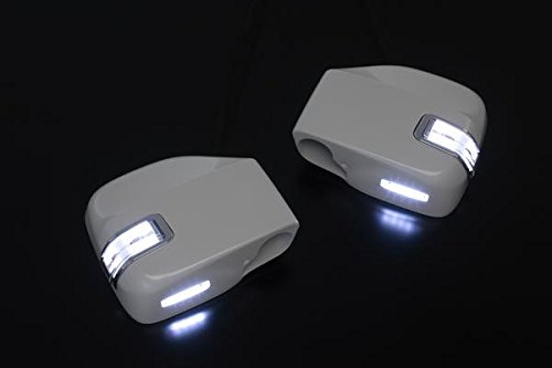 当社塗装品 ライツ【TypeLS】アトレーワゴン(S320系/S330系)※前期 LEDウインカードアミラー カバー交換 フットランプ付き W20(オフホワイト) ライトバーカラー:ホワイト|オートパーツ ダイレクト