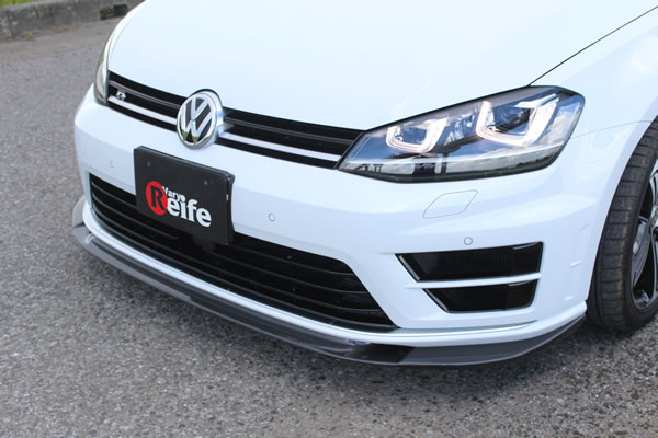 ガレージベリーVW GOLF ゴルフ 7 グレード:R (2014/2~) フロントリップスポイラー カーボン製|オートパーツ ダイレクト