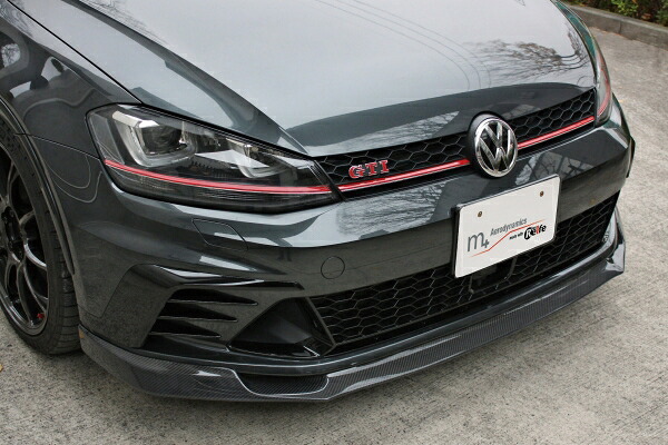 ガレージベリー VW GOLF ゴルフ 7 GTI クラブスポーツ フロントリップスポイラー 綾織カーボン製