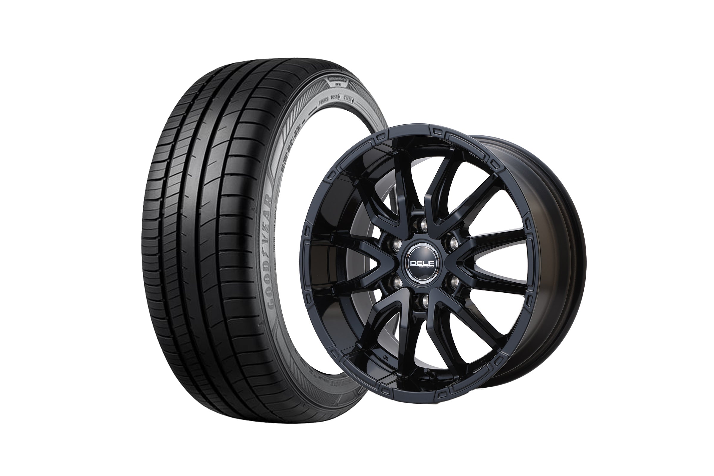 フレックスハイエース Delf06-18GB 18インチホイール + EAGLE RV-F02 225/50R18 99VXL(4本セット)【車両情報必須】｜オートパーツ ダイレクト