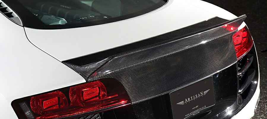 アーティシャンスピリッツAUDI R8 V8/V10 ABA-42 SPORTS LINE リアウイング FRP製｜オートパーツ ダイレクト