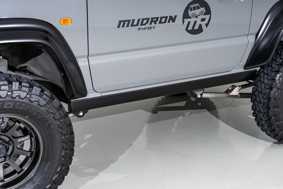 当社塗装品 エイムゲインジムニーシエラ MUDRON SPORT サイドスカート 黒ゲルコート 未塗装|オートパーツ ダイレクト