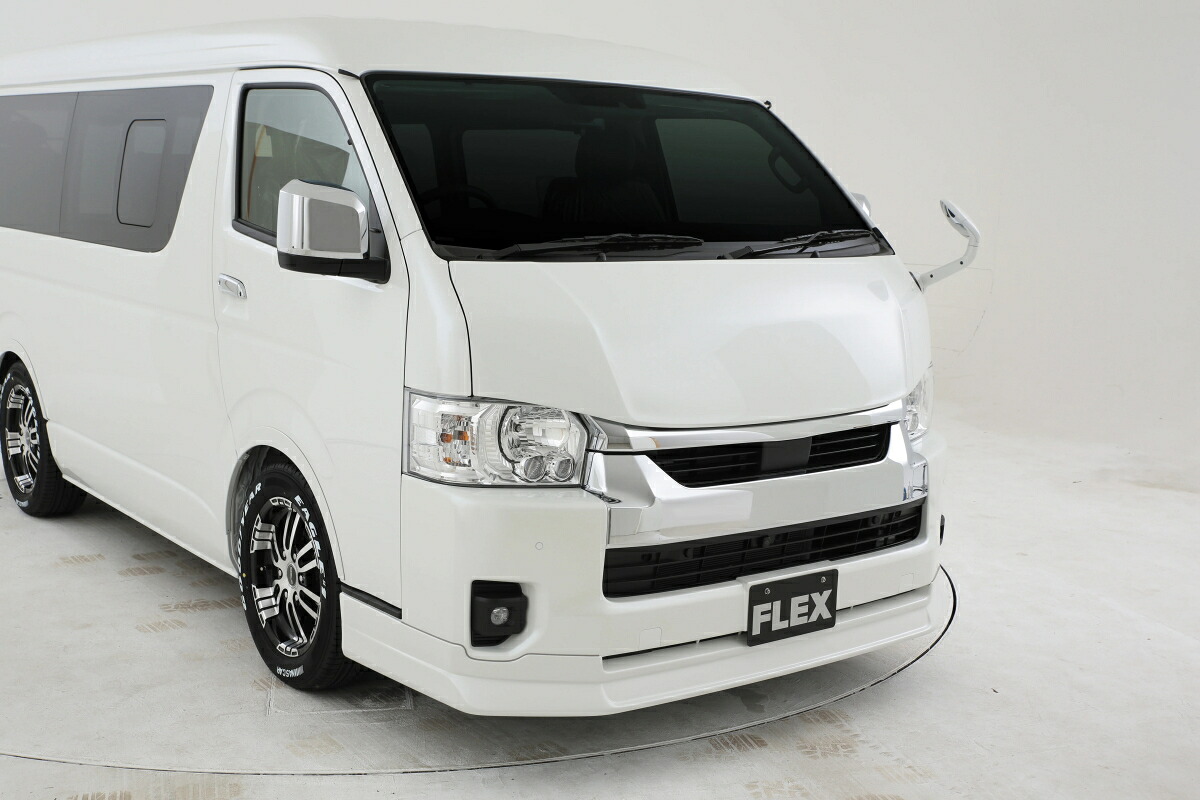 フレックスハイエース6型 FLEXバッドフェイスボンネット ワイドボディ用【車両情報必須】|オートパーツ ダイレクト