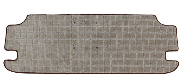 レガンスハイエース 200系 3型 ワイド 架装専 ラゲッジマット ワッフル地 ブラック フチオレンジ|オートパーツ ダイレクト