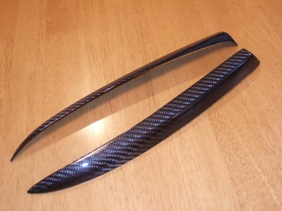シルキーシャークプロジェクト156 後期型 アイライン Type2 ブラックカーボン 綾織り クリア塗装済｜オートパーツ ダイレクト