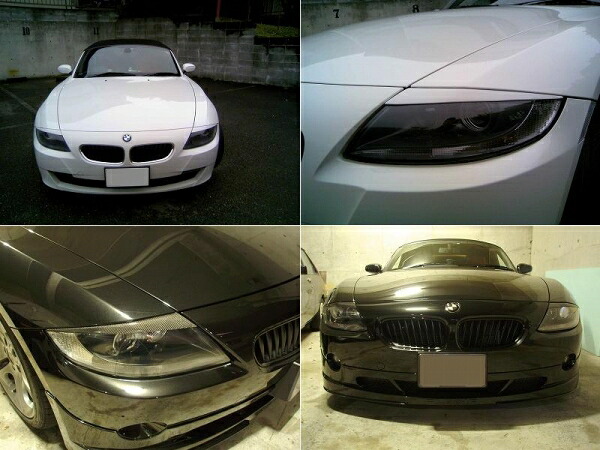 シルキーシャークプロジェクト BMW Z4 E85/E86 前期/後期共通 アイライン タイプ2 綾織 シルバーカーボン