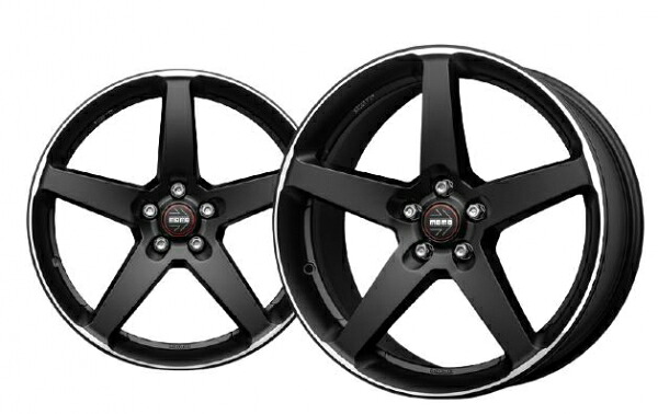 モモホイール FIVE ファイブ (18インチ×8.0J +25 5/112) マットブラックポリッシュ 4本セット|オートパーツ ダイレクト