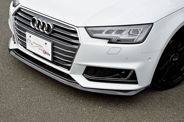 ガレージベリー AUDI アウディ A4 アバント S-Lineフロントリップスポイラー カーボン製【個人宅発送不可】