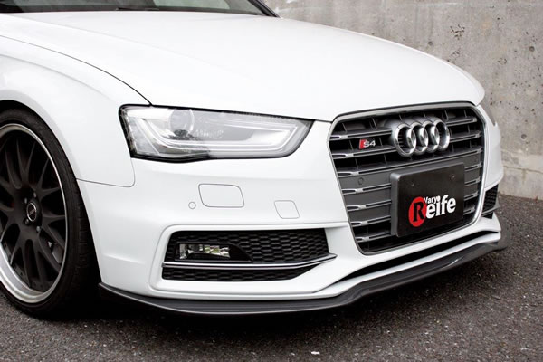 ガレージベリー AUDI アウディ S4 8K 後期 アバント/セダン フロントリップスポイラー カーボン製【個人宅発送不可】