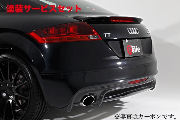 当社塗装品 ガレージベリー AUDI アウディ TT 後期(2010年~) リアディフューザー FRP製【個人宅発送不可】