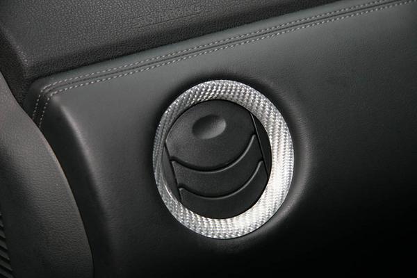 アールエスダブリューGT-R R35 ベンチレーターパネル 4個1セット シルバーカーボン製|オートパーツ ダイレクト