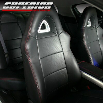 スーペリアオートクリエイティブパーフォレイトバージョン シートカバー RX-8 SE3P リアシート サイドステッチカラー ブラック 前期|オートパーツ ダイレクト