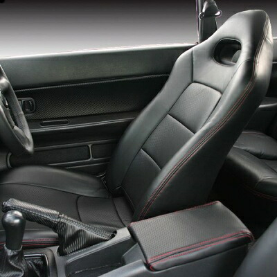 スーペリアオートクリエイティブパーフォレイトバージョン シートカバー 180SX RPS13 フルセット サイドステッチカラー レッド 後期｜オートパーツ ダイレクト 55,362円