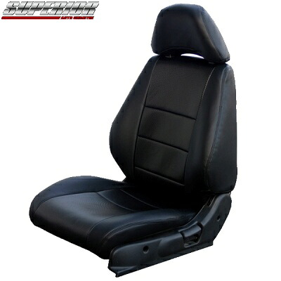 スーペリアオートクリエイティブブラックカーボンルックシートカバー 180SX RPS13 フロントセット 後期|オートパーツ ダイレクト