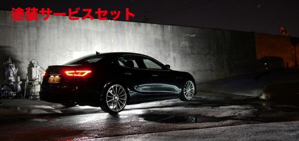 当社塗装品 ヴァルドMASERATI GHIBLI (2013~) SPORTS LINE BLACK BISON EDITION トランクスポイラー FRP製|オートパーツ ダイレクト