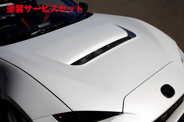 当社塗装品 ガレージベリー ロードスター ND 1.5L エアロボンネット(網付) FRP製