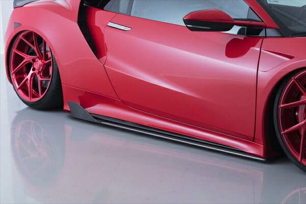 エイムゲインNSX NC1 AIMGAIN SPORT サイドアンダーフィン D CFRP ツヤ有りクリア/平織｜オートパーツ ダイレクト
