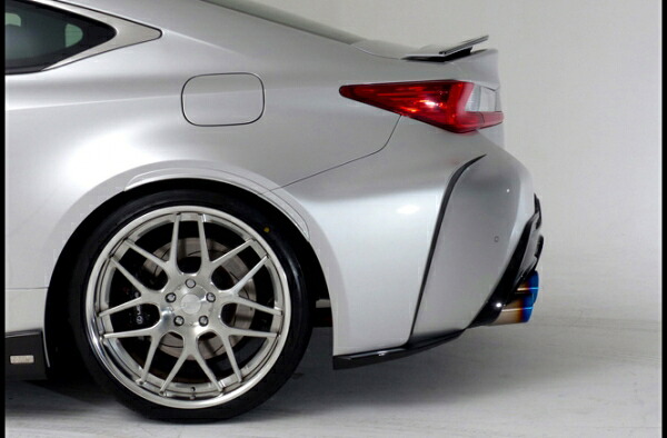 トムス LEXUS RC F USC10 (2014/9-2019/4) リアバンパーサイドディフューザー 塗装済 ブラック (212)