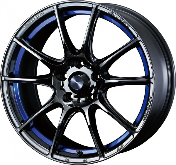 ウェッズ Weds Sport ウェッズスポーツ SA25R FACE F 17インチ 7.0J +43 4穴 PCD100 BLC2 (ブルーライトクロームツー) ホイール 2本セット