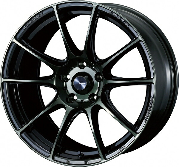 ウェッズ Weds Sport ウェッズスポーツ SA25R FACE R 18インチ 9.5J +45 5穴 PCD114.3 WBC (ウォースブラッククリアー) ホイール 4本セット