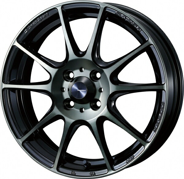 ウェッズ Weds Sport ウェッズスポーツ SA25R 15インチ 5.0J +45 4穴 PCD100 WBC (ウォースブラッククリアー) ホイール 2本セット