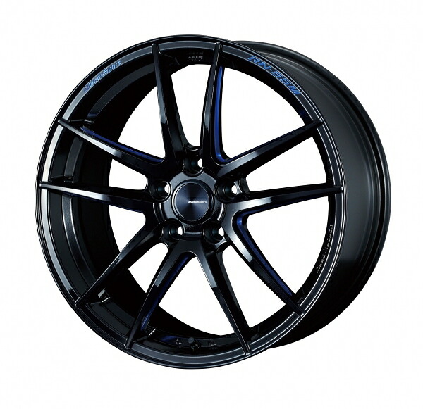 ウェッズ Weds Sport ウェッズスポーツ RN55M FACE F 18インチ 8.5J +52 5穴 PCD114.3 BBM (ブラックブルーマシニング) ホイール 4本セット