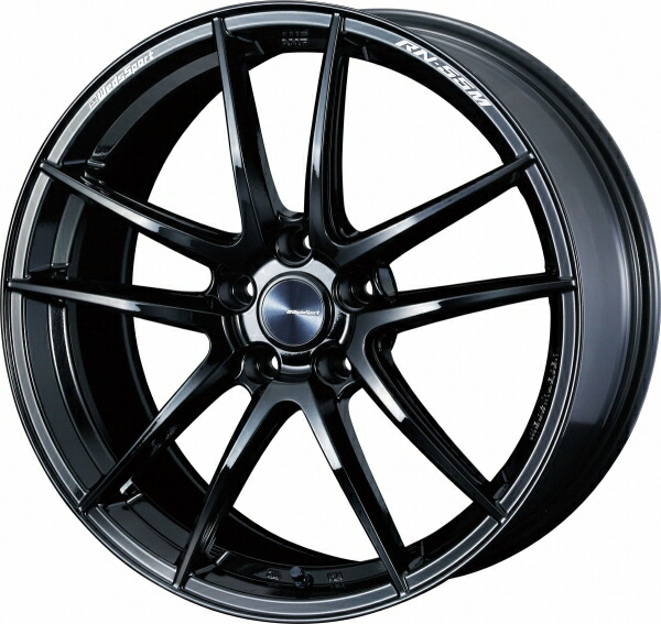 ウェッズ Weds Sport ウェッズスポーツ RN55M FACE F 18インチ 8.0J +45 5穴 PCD114.3 GLOSS BLACK (グロスブラック) ホイール 1本