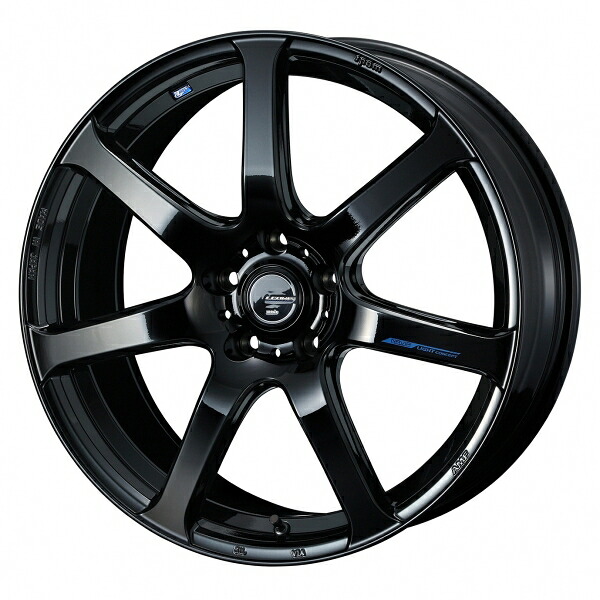 ウェッズ LEONIS NAVIA レオニス ナヴィア07 18インチ リム幅7.0J インセット+47 5穴 PCD114.3 PBK (プレミアムブラック) ホイール 1本 28,831円