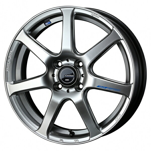 ウェッズLEONIS NAVIA レオニス ナヴィア07 16インチ リム幅6.0J インセット+45 4穴 PCD100 HSB (ハイパーシルバーブラック) ホイール 1本｜オートパーツ ダイレクト