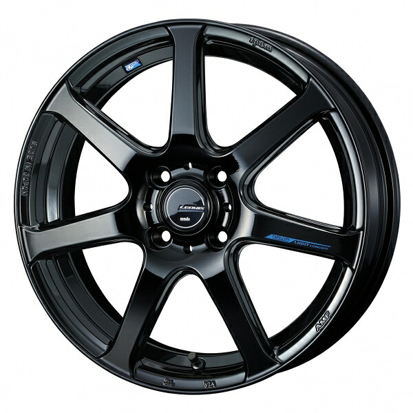ウェッズLEONIS NAVIA レオニス ナヴィア07 16インチ リム幅5.0J インセット+45 4穴 PCD100 PBK (プレミアムブラック) ホイール 2本セット｜オートパーツ ダイレクト